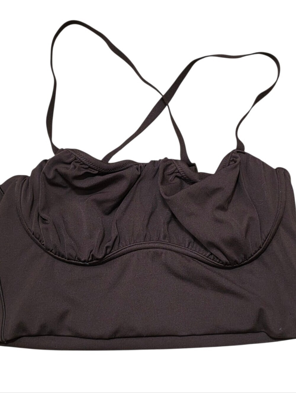 Aerie dark brown workout top